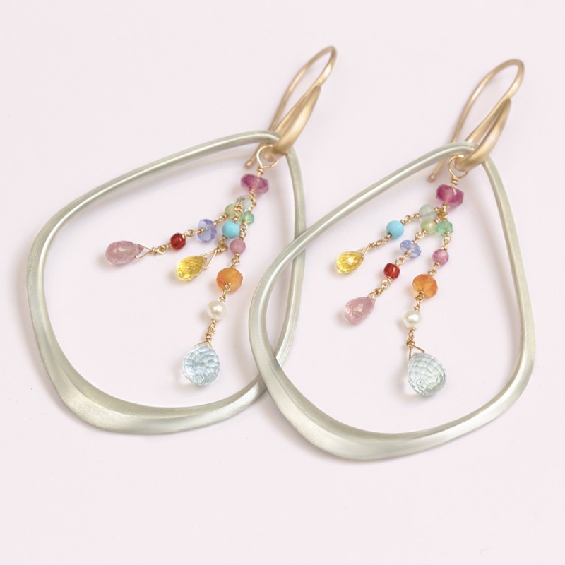 Ninfee Kite Rainbow earrings