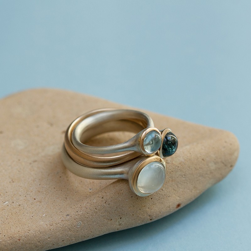 Mia ring with indicolite tourmaline